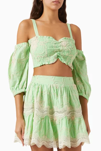 بلوزة نالو قصيرة قطن