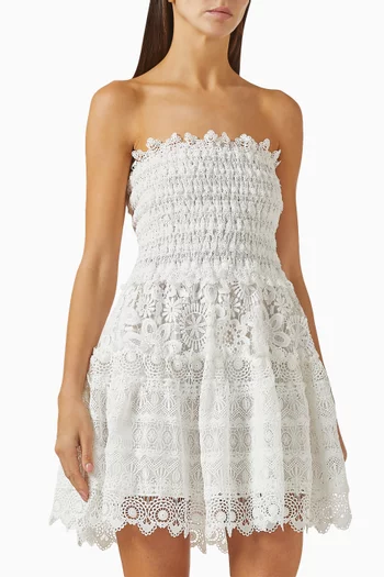 فستان فالارتا قصير دانتيل