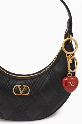 Coeur Royal Bag Charm Keyring in Enamel