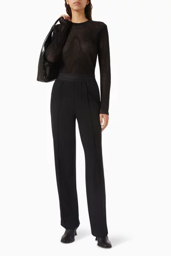 Sheer Striped Top in Cotton