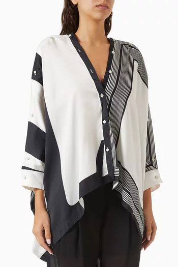 Scarf Top in Recycled Polyester