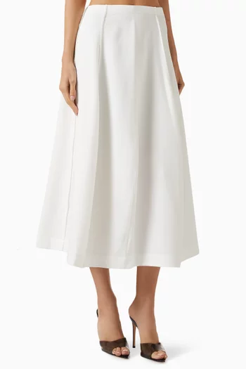 تنورة بقصة واسعة ومقوسة تويل سيتي