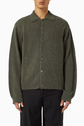 Evening Polo Cardigan in Knit