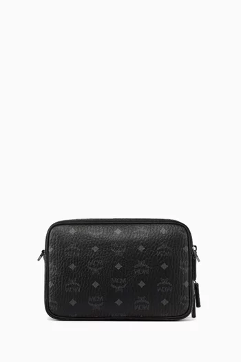 Small Diamond Camera Bag in Visetos Canvas