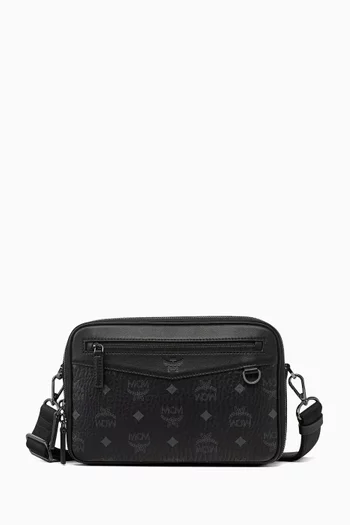 Small Diamond Camera Bag in Visetos Canvas