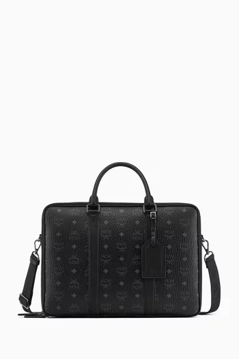 Large Klassik Briefcase in Visetos Canvas