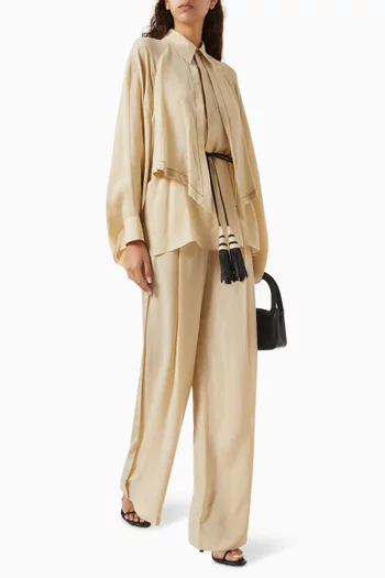 Layered Belted Shirt