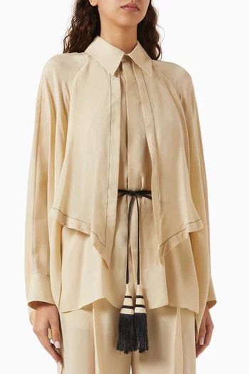 Layered Belted Shirt