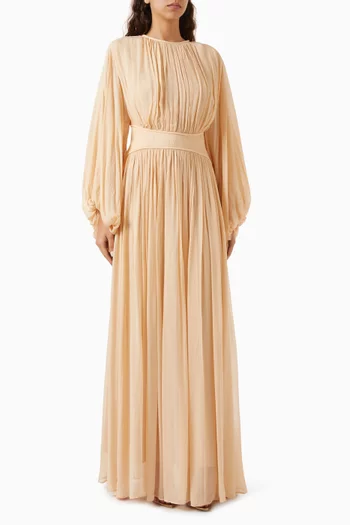 Pleated Dress in Viscose