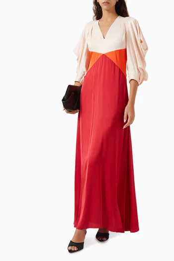 Tricolour Maxi Dress