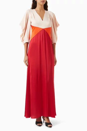 Tricolour Maxi Dress