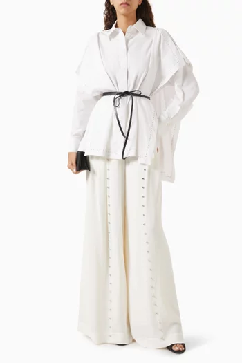 Belted Shirt in Cotton
