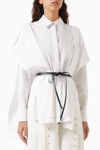 Belted Shirt in Cotton