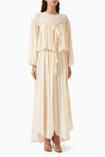 Ruffle Dress in Viscose