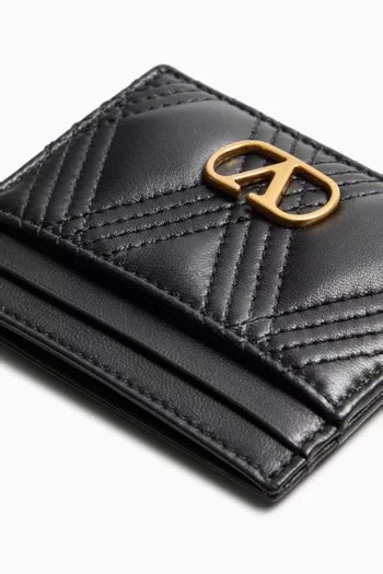 Quiltie 67 Card Holder in Nappa Leather