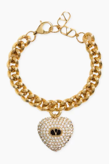 Coeur Royal Swarovski® Bracelet in Gold-tone Brass