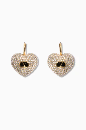 Coeur Royal Enamel & Swarovski® Earrings