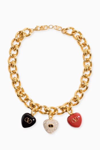 Coeur Royal Swarovski® Necklace in Gold-tone Brass