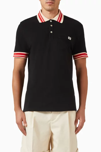 VLOGO Polo Shirt in Cotton-piqué