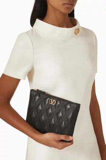 Quiltie 67 Pouch in Nappa Leather