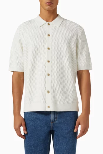 Tellaro Shirt in Honeycomb Cotton Knit