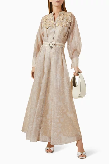 Arianne Belted Maxi Dress