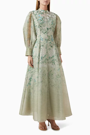 Dew Floral-print Maxi Dress