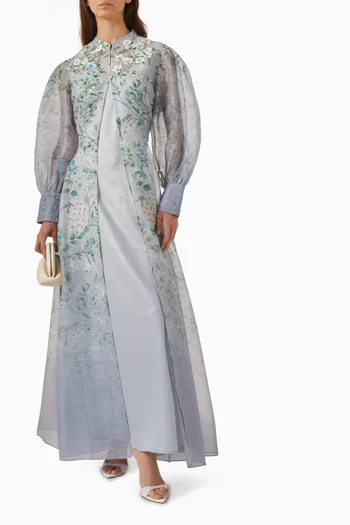 Dew Floral-print Maxi Dress