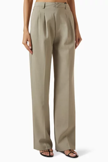Julie Twin-pleats Tailored Pants