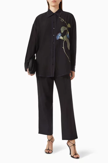 Morning Glory Embroidered Co-ord Set