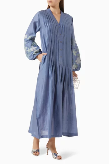 Saffron Embroidered Dress