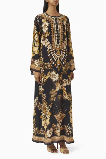 Chanel Printed Kaftan in Bemberg Crepe