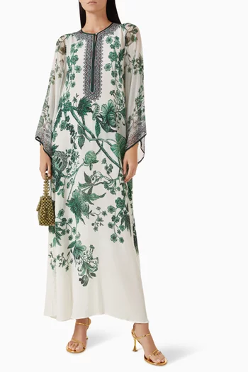 Kusum Printed Kaftan in Bemberg Crepe