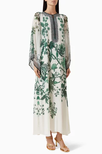 Kusum Printed Kaftan in Bemberg Crepe