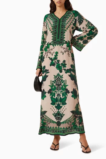 Chantelle Printed Kaftan in Bemberg Crepe