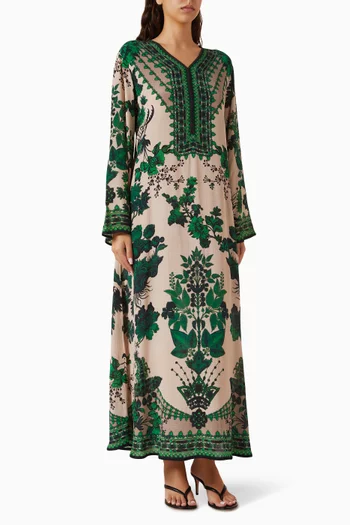 Chantelle Printed Kaftan in Bemberg Crepe