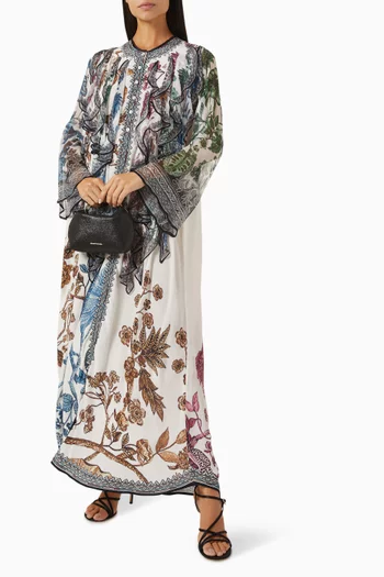 Franchesca Printed Kaftan in Bemberg Crepe