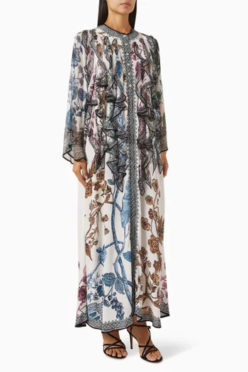 Franchesca Printed Kaftan in Bemberg Crepe