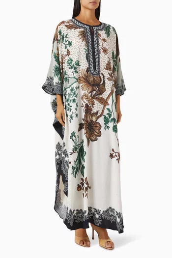 Bambi Printed Kaftan in Bemberg Crepe
