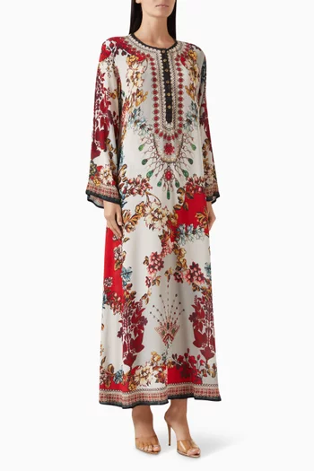 Chanel Printed Kaftan in Bemberg Crepe