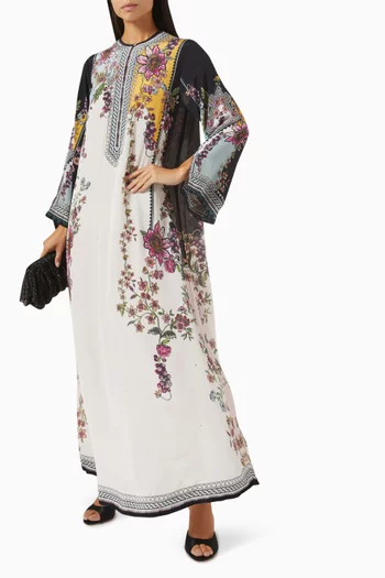 Rachele Printed Kaftan in Bemberg Crepe
