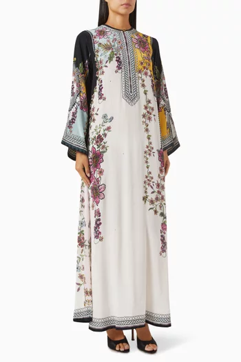 Rachele Printed Kaftan in Bemberg Crepe