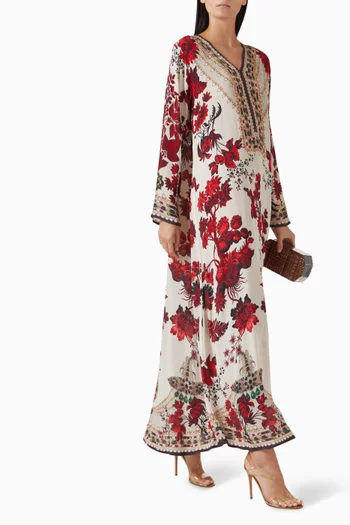 Chantelle Printed Kaftan in Bemberg Crepe