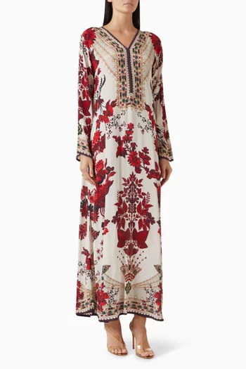 Chantelle Printed Kaftan in Bemberg Crepe