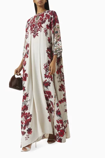 Insha Printed Kaftan in Bemberg Crepe