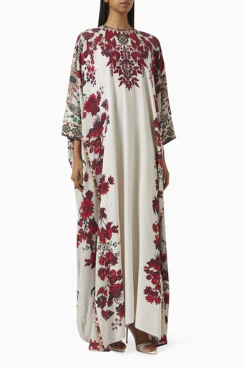 Insha Printed Kaftan in Bemberg Crepe