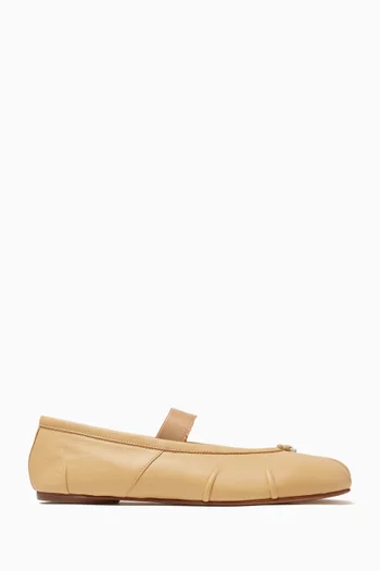 Tabi Ballet Flats in Leather