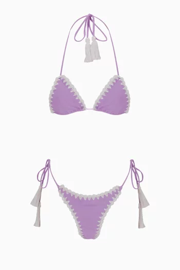 Peaches Crochet Bikini Set