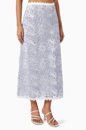 Nina Maxi Skirt in Cotton