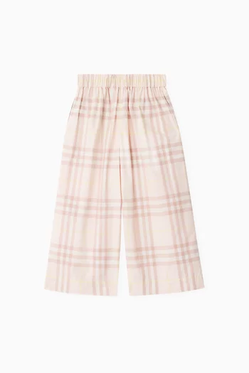 Check Pants in Cotton